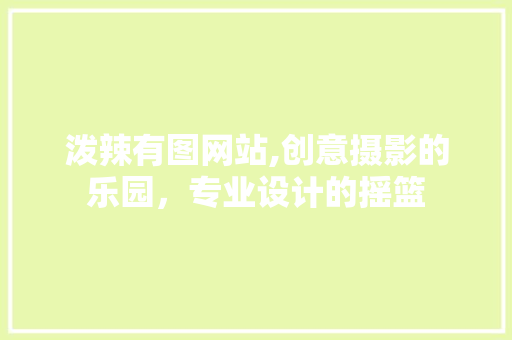 泼辣有图网站,创意摄影的乐园，专业设计的摇篮