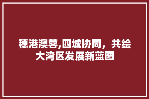 穗港澳蓉,四城协同，共绘大湾区发展新蓝图